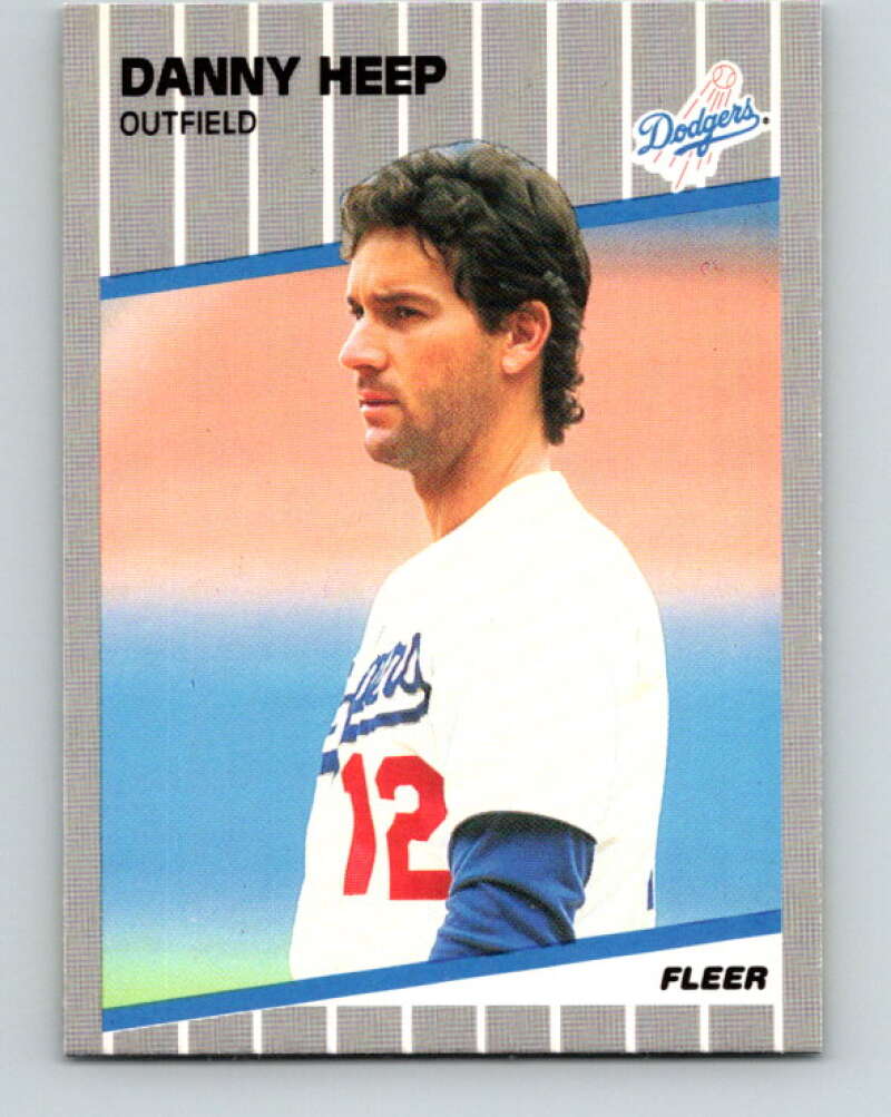 1989 Fleer #61 Danny Heep ERR Mint Los Angeles Dodgers Image 1