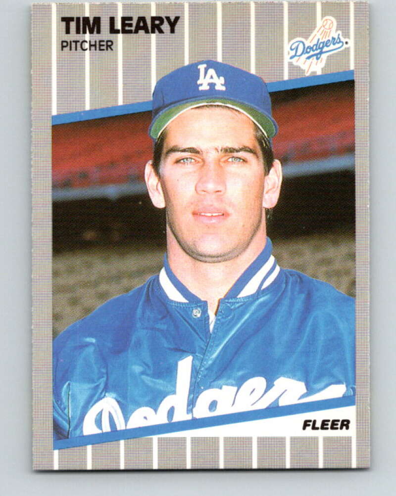 1989 Fleer #65 Tim Leary Mint Los Angeles Dodgers  Image 1