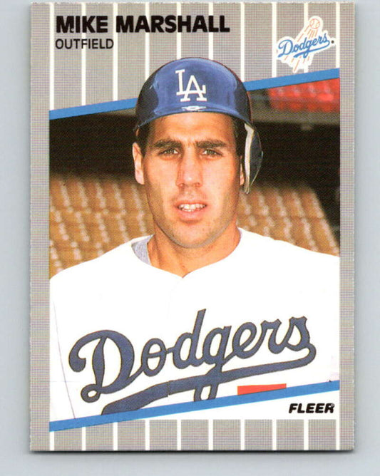 1989 Fleer #66 Mike Marshall Mint Los Angeles Dodgers  Image 1