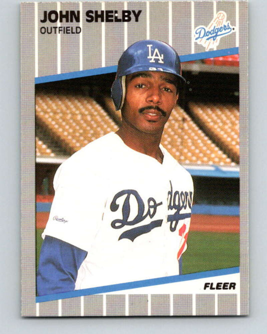1989 Fleer #73 John Shelby Mint Los Angeles Dodgers  Image 1