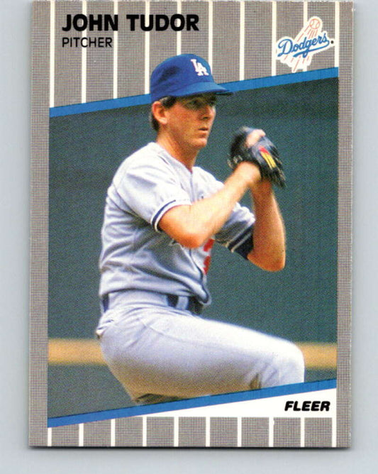 1989 Fleer #75 John Tudor Mint Los Angeles Dodgers  Image 1