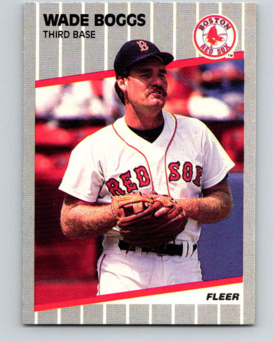 1989 Fleer #81 Wade Boggs Mint Boston Red Sox  Image 1