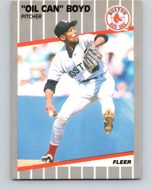 1989 Fleer #82 Oil Can Boyd Mint Boston Red Sox  Image 1
