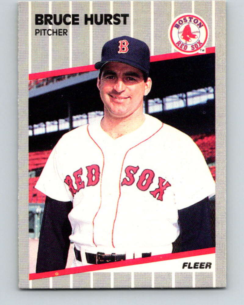 1989 Fleer #91 Bruce Hurst Mint Boston Red Sox Image 1