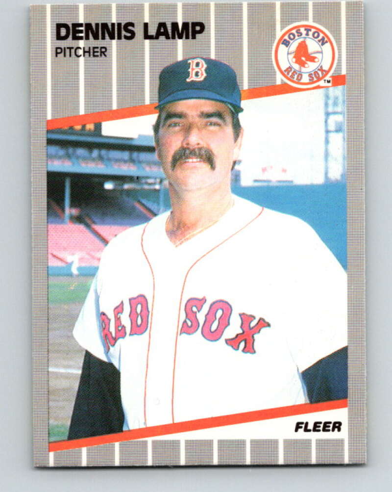 1989 Fleer #92 Dennis Lamp Mint Boston Red Sox Image 1