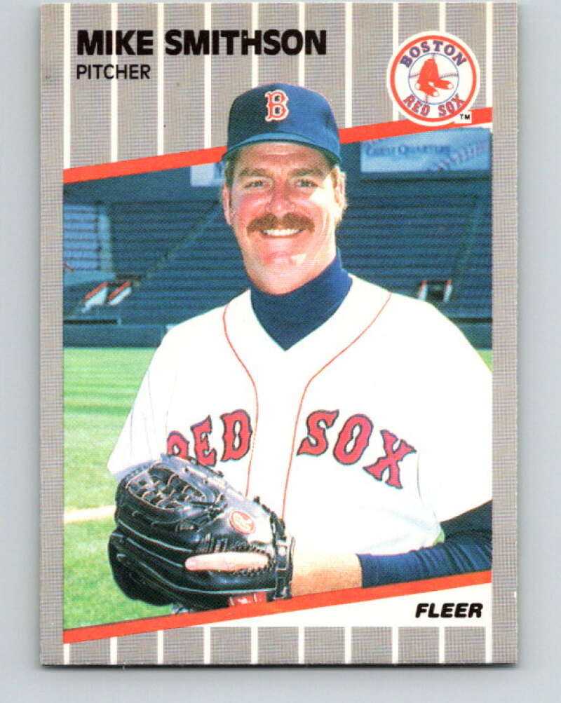 1989 Fleer #100 Mike Smithson Mint Boston Red Sox Image 1
