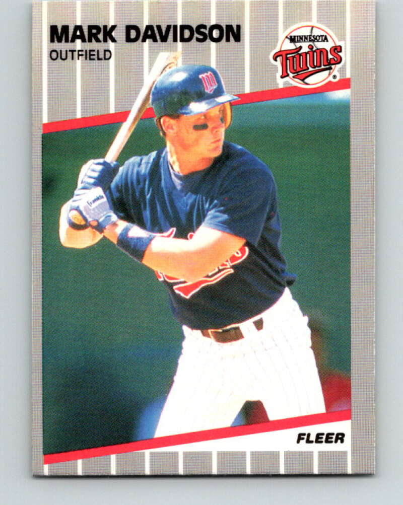 1989 Fleer #109 Mark Davidson Mint Minnesota Twins Image 1