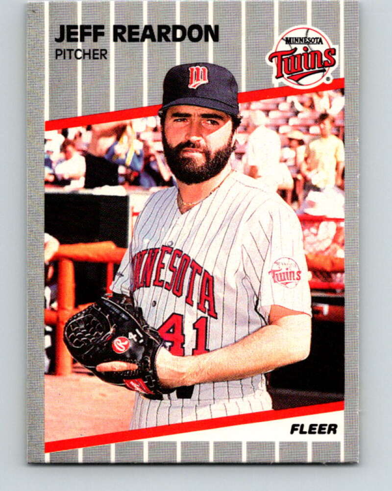 1989 Fleer #125 Jeff Reardon Mint Minnesota Twins Image 1