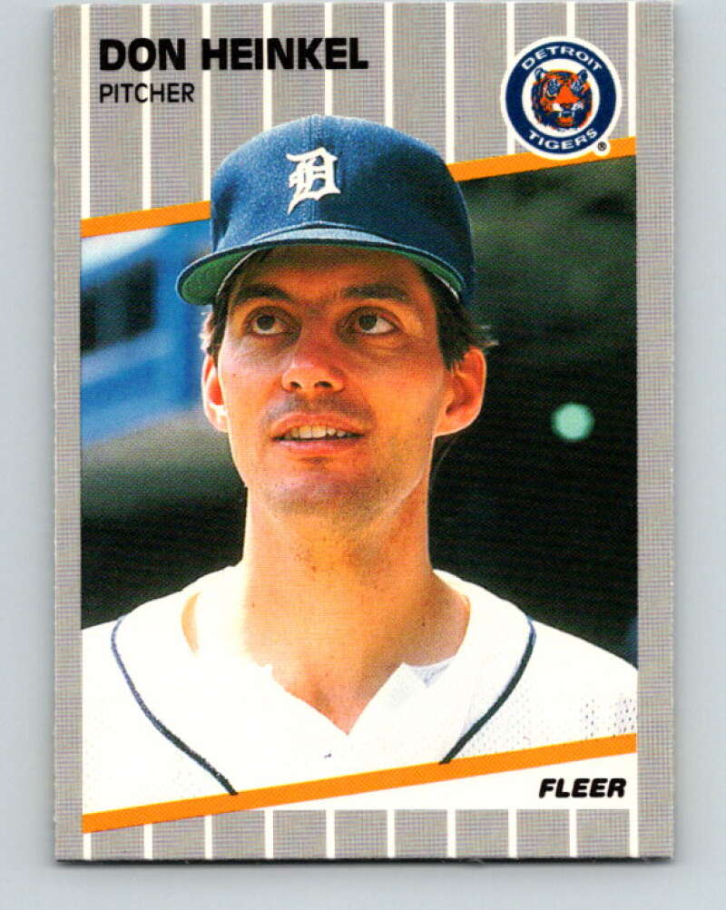 1989 Fleer #133 Don Heinkel Mint Detroit Tigers Image 1