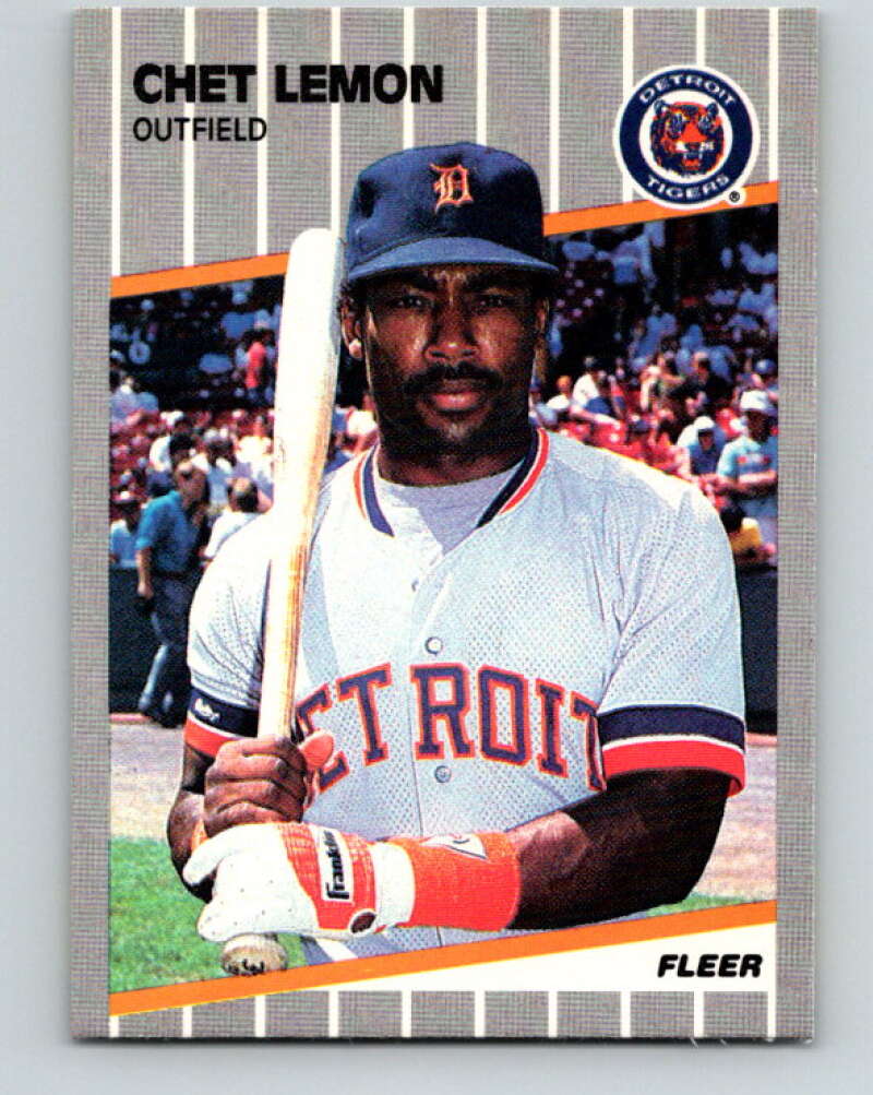 1989 Fleer #137 Chet Lemon Mint Detroit Tigers Image 1