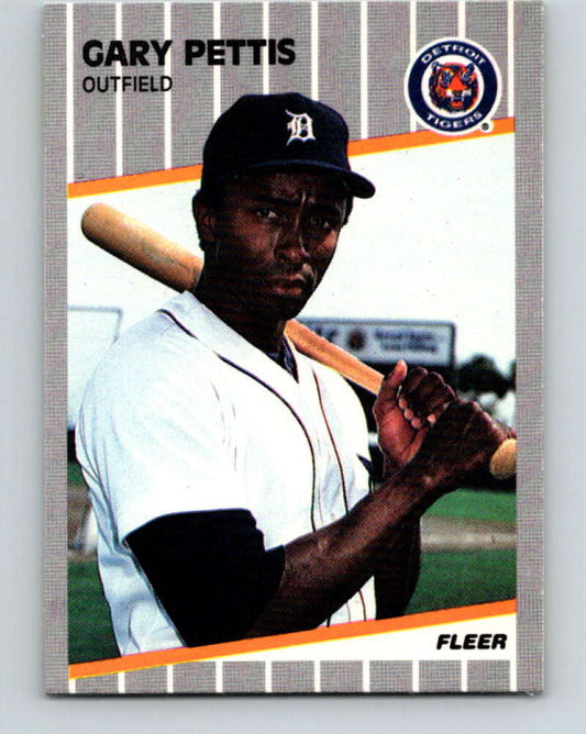 1989 Fleer #141 Gary Pettis Mint Detroit Tigers  Image 1