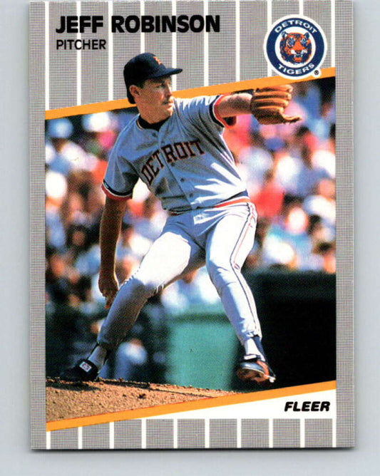 1989 Fleer #143 Jeff Robinson Mint Detroit Tigers  Image 1