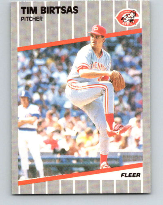 1989 Fleer #152 Tim Birtsas Mint Cincinnati Reds  Image 1