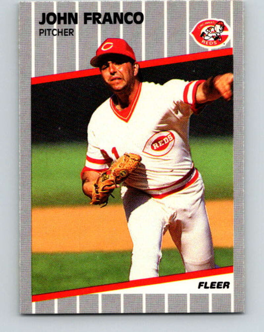 1989 Fleer #162 John Franco Mint Cincinnati Reds  Image 1