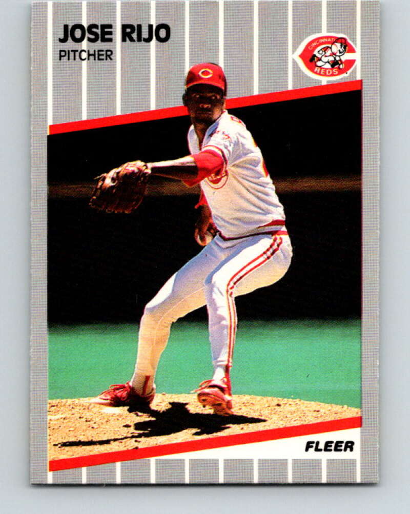 1989 Fleer #168 Jose Rijo Mint Cincinnati Reds Image 1