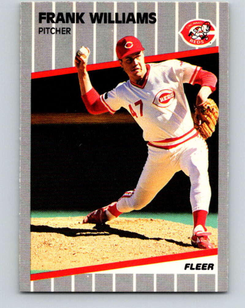 1989 Fleer #174 Frank Williams UER Mint Cincinnati Reds Image 1