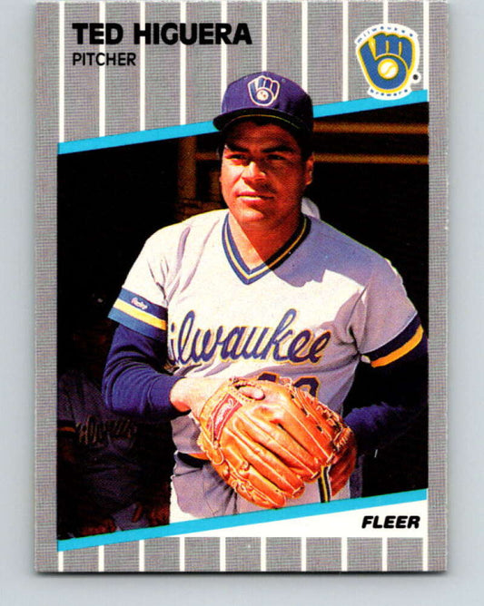 1989 Fleer #188 Teddy Higuera Mint Milwaukee Brewers