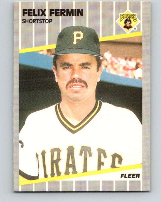 1989 Fleer #208 Felix Fermin Mint Pittsburgh Pirates