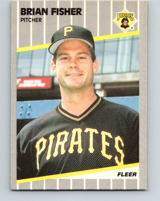 1989 Fleer #209 Brian Fisher Mint Pittsburgh Pirates