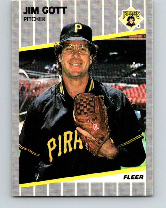 1989 Fleer #210 Jim Gott Mint Pittsburgh Pirates