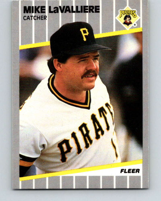 1989 Fleer #213 Mike LaValliere Mint Pittsburgh Pirates
