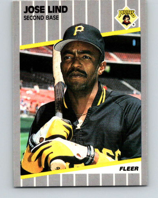 1989 Fleer #214 Jose Lind Mint Pittsburgh Pirates