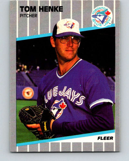 1989 Fleer #235 Tom Henke Mint Toronto Blue Jays