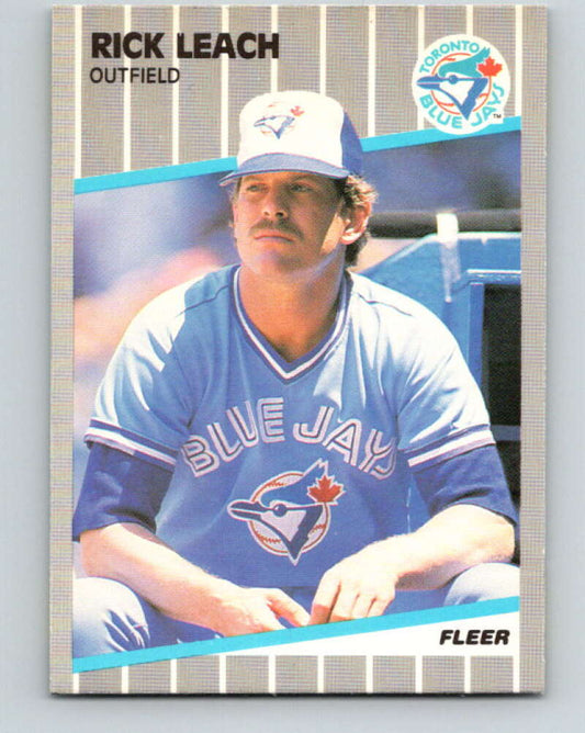 1989 Fleer #237 Rick Leach Mint Toronto Blue Jays
