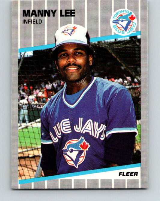1989 Fleer #238 Manny Lee UER Mint Toronto Blue Jays