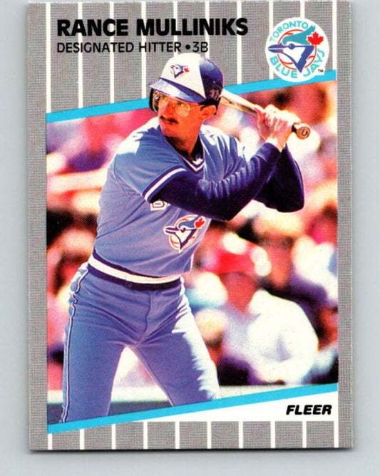1989 Fleer #242 Rance Mulliniks Mint Toronto Blue Jays