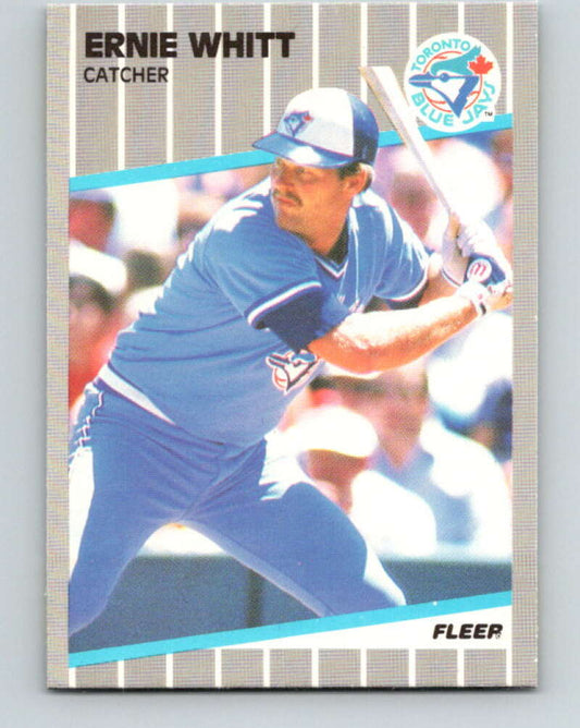 1989 Fleer #248 Ernie Whitt UER Mint Toronto Blue Jays