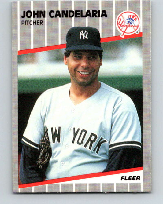 1989 Fleer #251 John Candelaria Mint New York Yankees