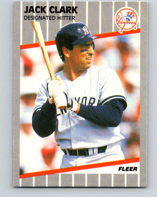 1989 Fleer #252 Jack Clark Mint New York Yankees
