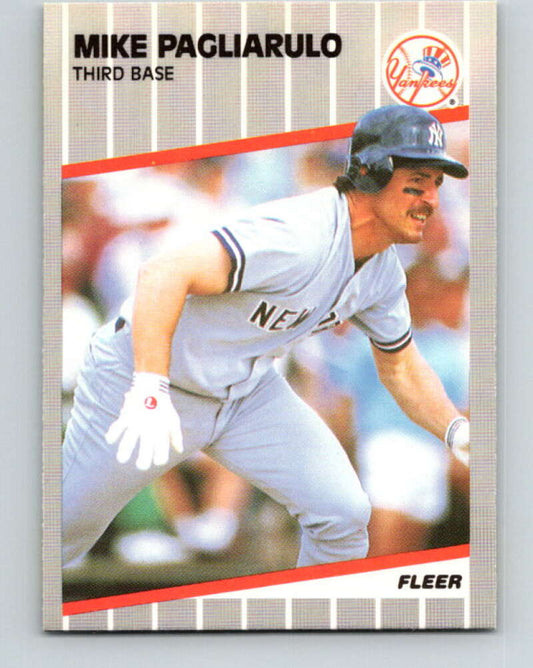 1989 Fleer #262 Mike Pagliarulo UER Mint New York Yankees