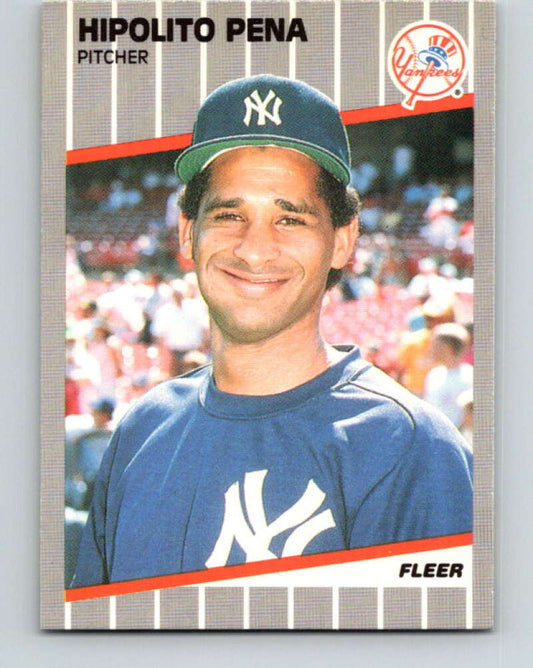 1989 Fleer #263 Hipolito Pena Mint New York Yankees