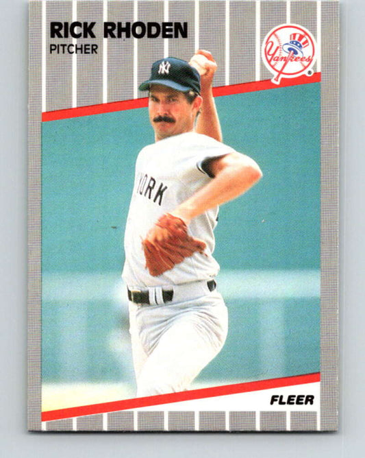 1989 Fleer #266 Rick Rhoden Mint New York Yankees