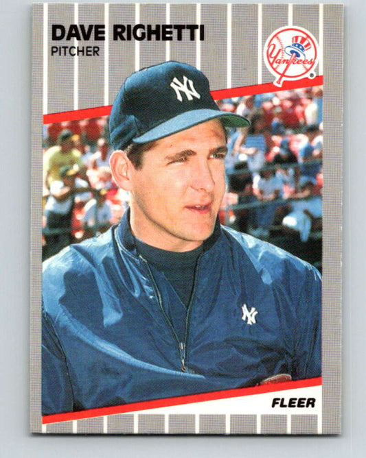 1989 Fleer #267 Dave Righetti Mint New York Yankees