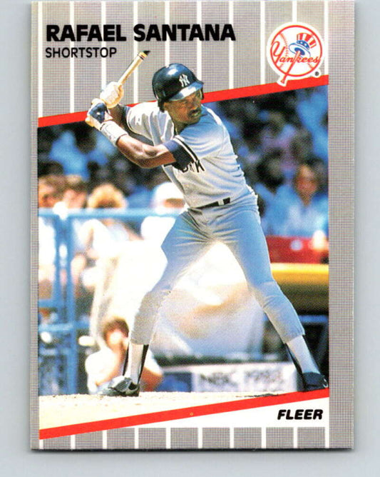 1989 Fleer #268 Rafael Santana Mint New York Yankees