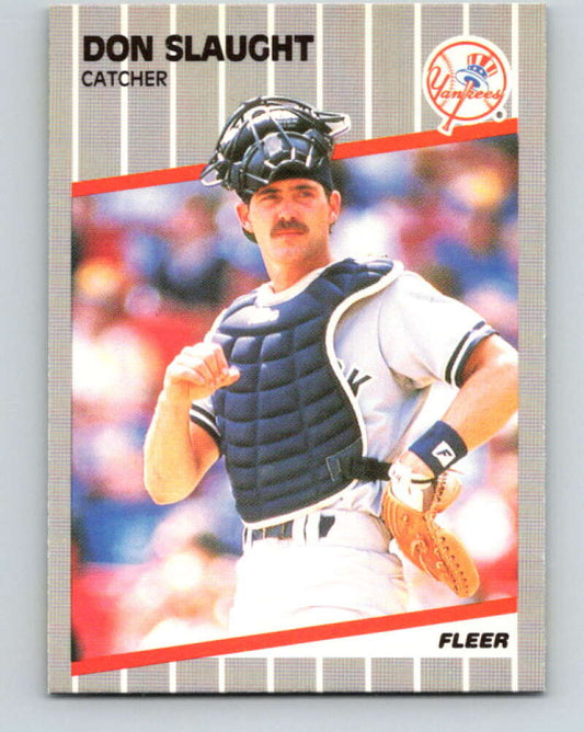 1989 Fleer #271 Don Slaught Mint New York Yankees