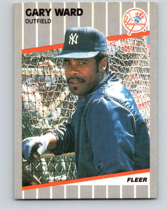 1989 Fleer #273 Gary Ward Mint New York Yankees