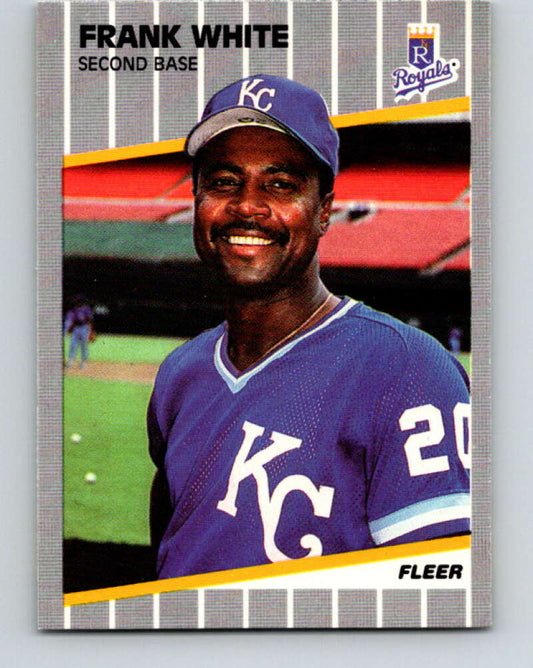 1989 Fleer #297 Frank White Mint Kansas City Royals