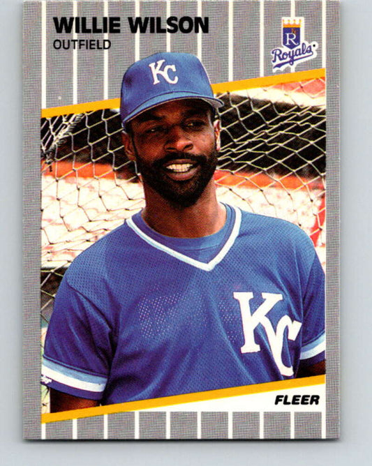 1989 Fleer #298 Willie Wilson Mint Kansas City Royals