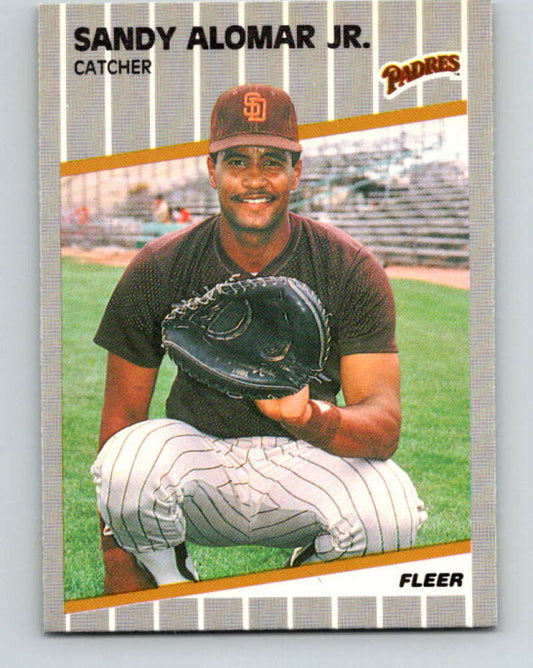 1989 Fleer #300 Sandy Alomar Jr. Mint RC Rookie San Diego Padres