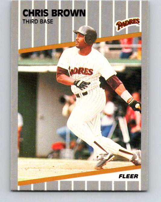1989 Fleer #301 Chris Brown Mint San Diego Padres