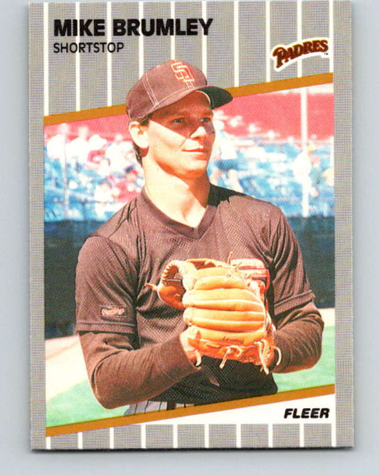 1989 Fleer #302 Mike Brumley UER Mint San Diego Padres