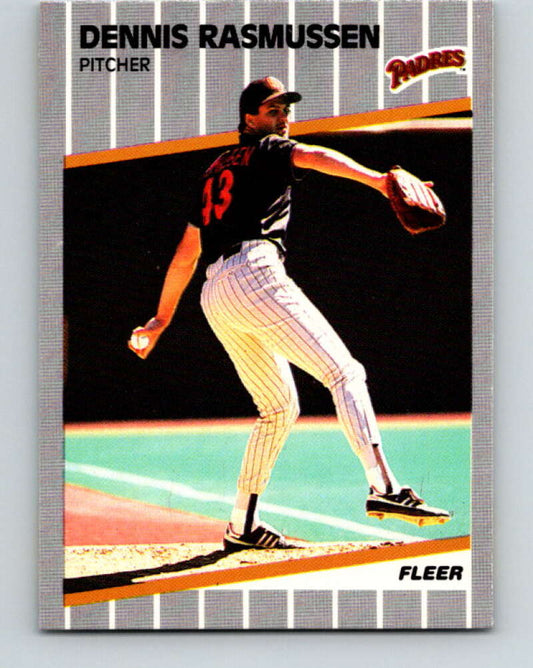 1989 Fleer #314 Dennis Rasmussen Mint San Diego Padres
