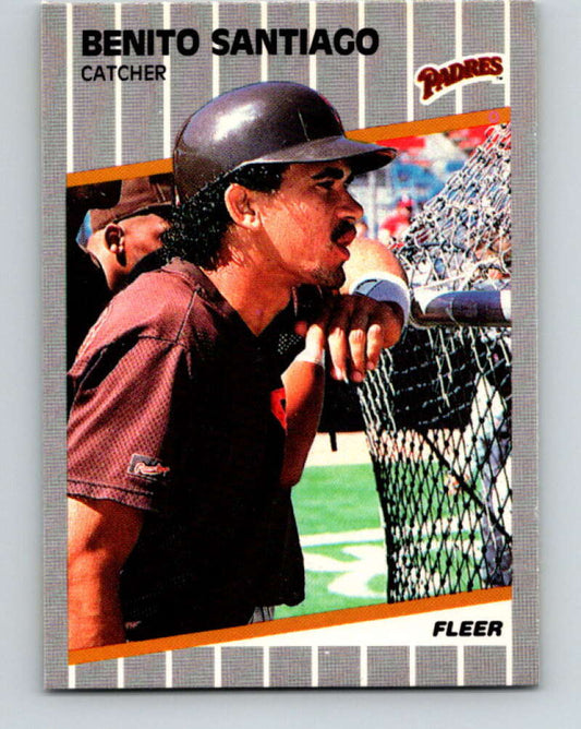 1989 Fleer #316 Benito Santiago Mint San Diego Padres