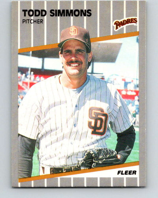1989 Fleer #318 Todd Simmons Mint San Diego Padres