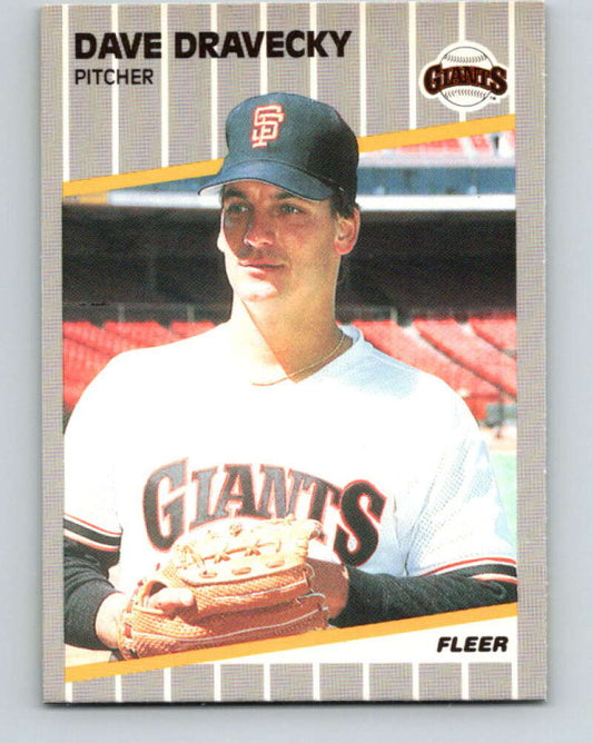 1989 Fleer #327 Dave Dravecky Mint San Francisco Giants