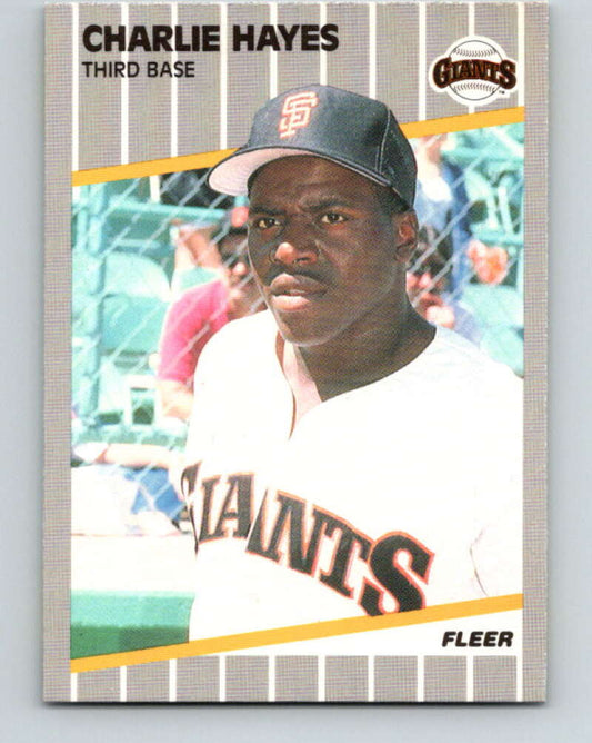 1989 Fleer #330 Charlie Hayes Mint RC Rookie San Francisco Giants